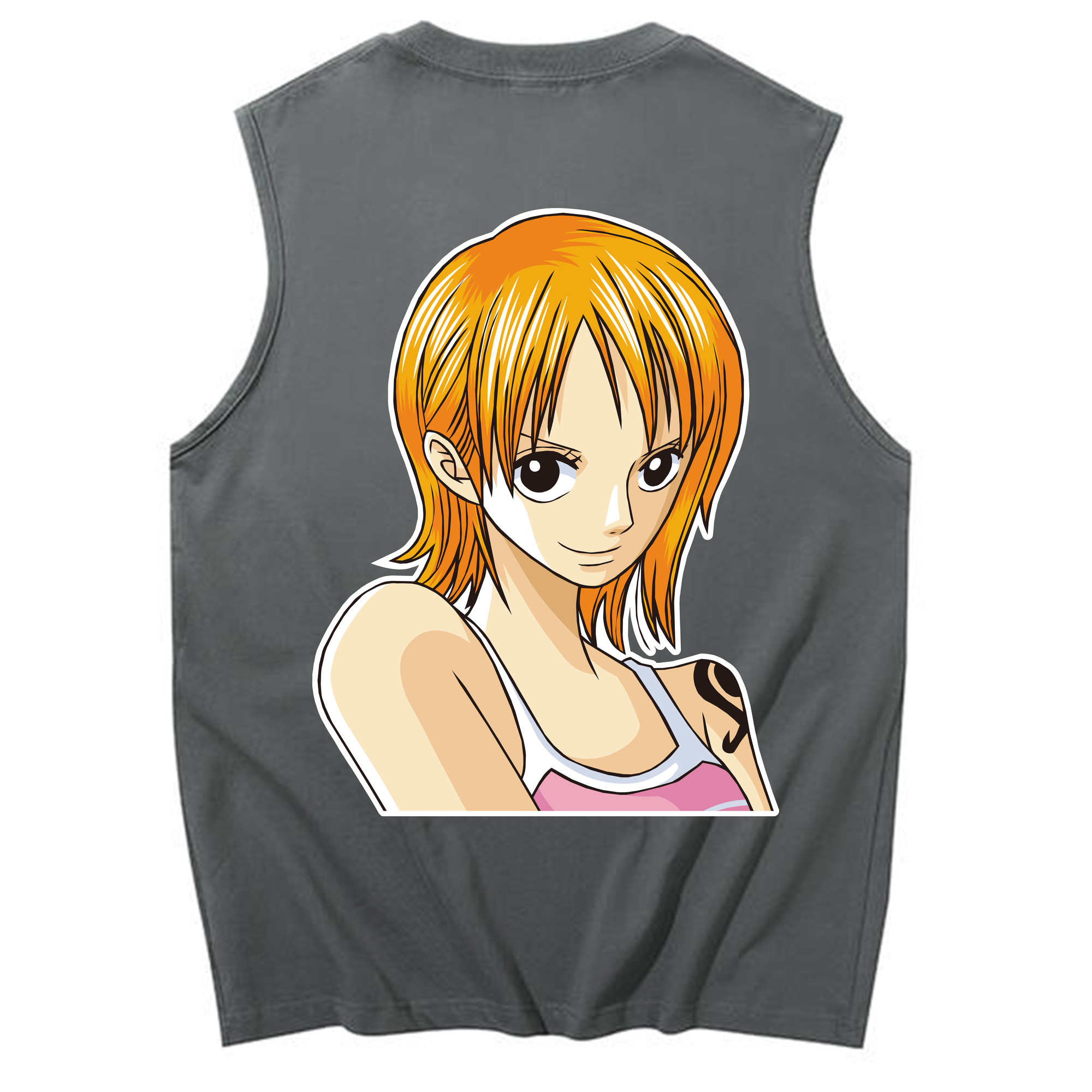 ワンピース ナミ ONE PIECE Nami コットン100％タンクトップ（背面プリント）